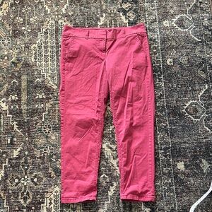Vibrant Pink/Red Cropped Pants